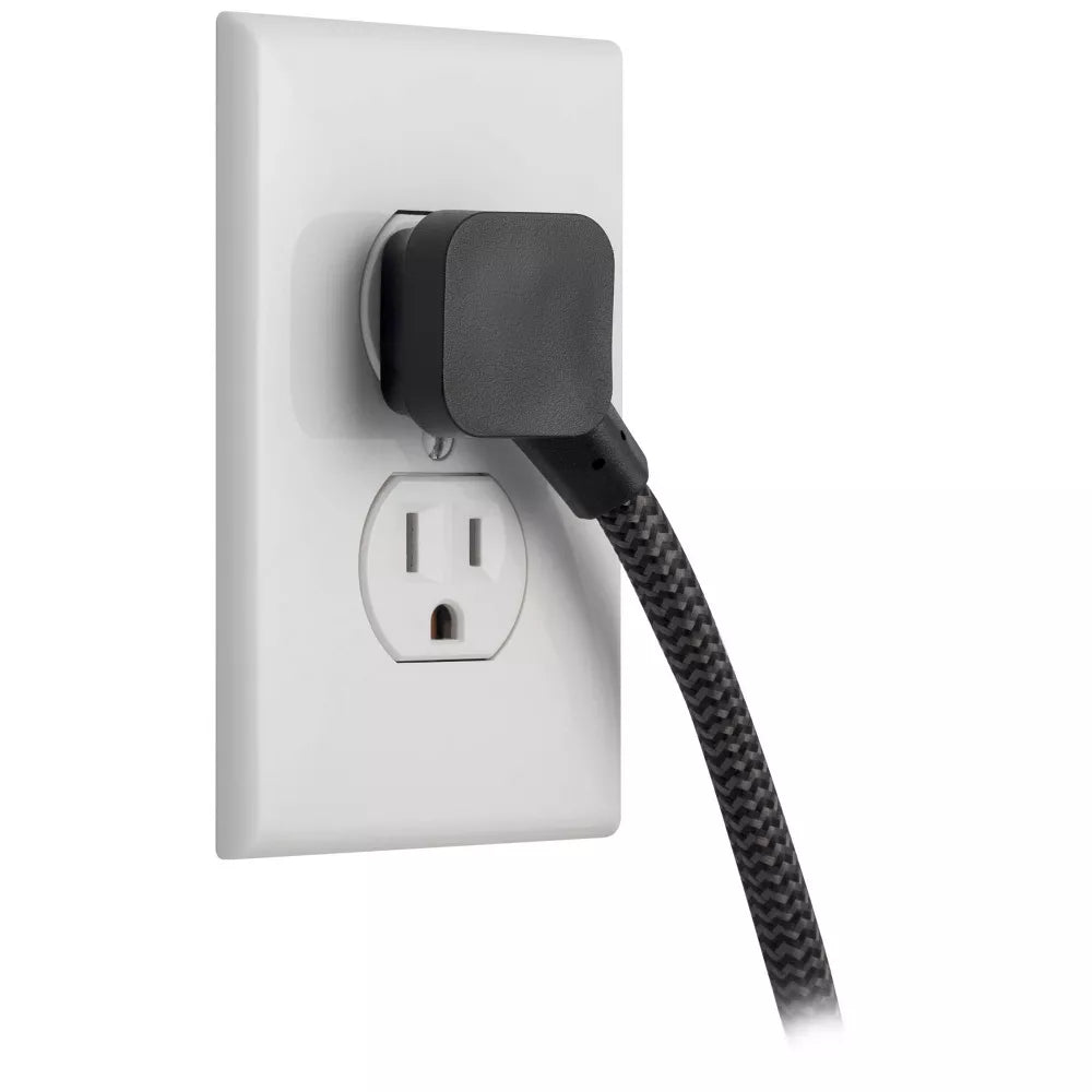 12-Outlet Multi-direction Surge Protector Power Strip with 8ft Braided Flat Plug Cord