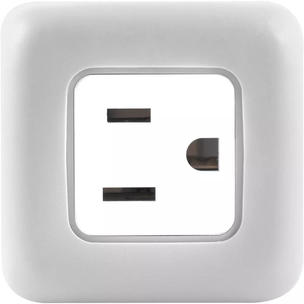 Cube-shaped 3-Outlet Surge Protected Wall Power Extender Adapter