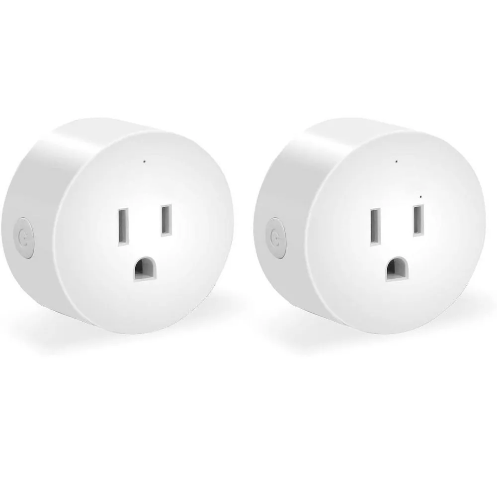 Wi-Fi Enabled Smart Plug Set with Voice Assistant Compatibility & USB Ports