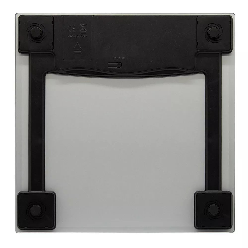 Gray Silver Tempered Glass Digital Bathroom Weight Scale