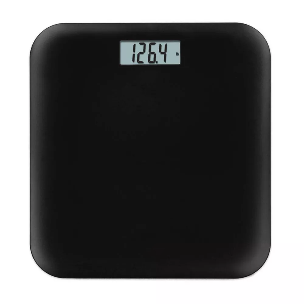 Lightweight Curved Plastic Digital Bathroom Weight Scale